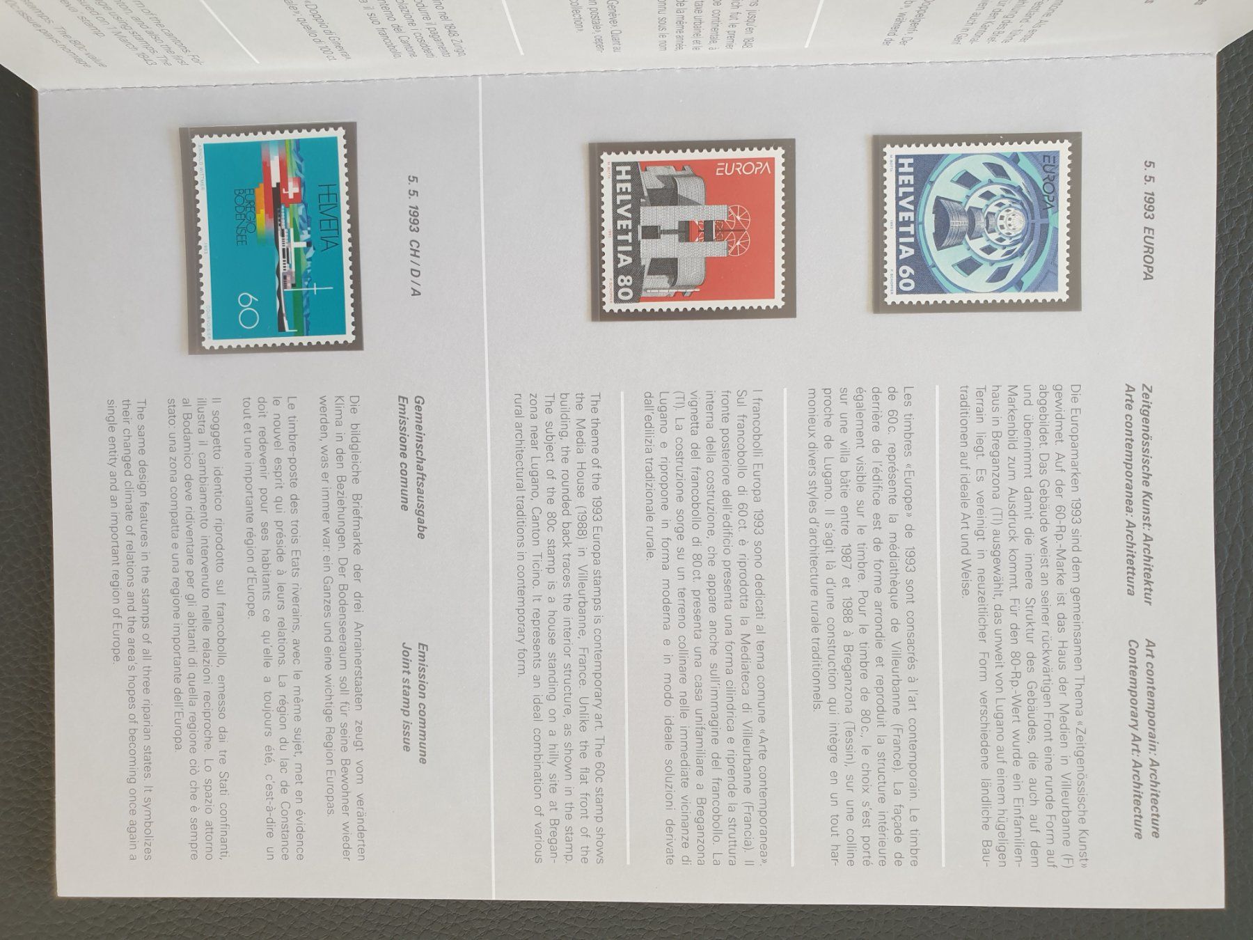 Alle Briefmarken: Jahresbuch CH Briefmarken 1993 postfrisch Top – Neu (gemäss Beschreibung) aus Frauenfeld von Kasico 5