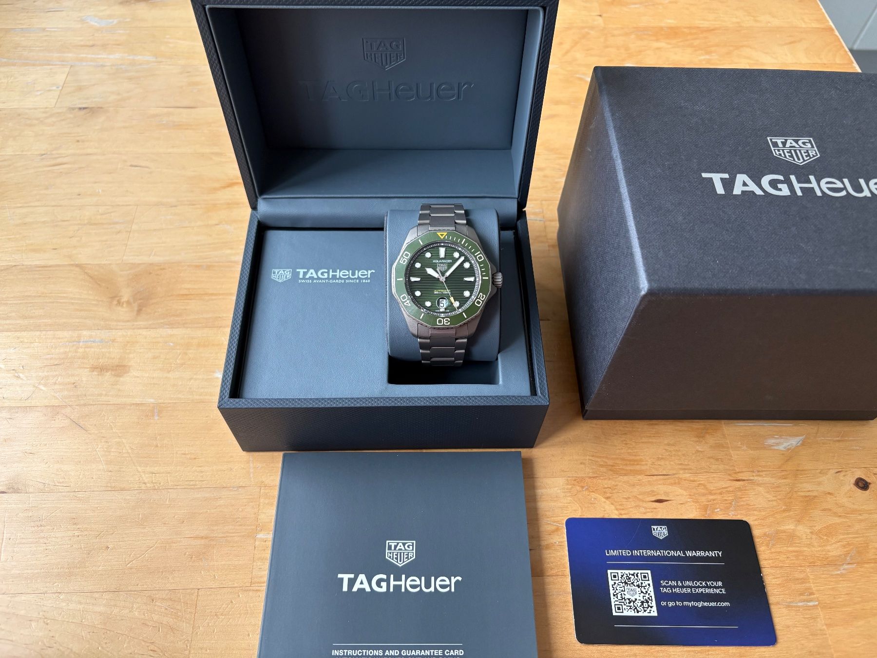 Tag Heuer Orologi: TAG Heuer Aquaracer Titanium Fullset – Usato da Birsfelden venduto da Mynos 3