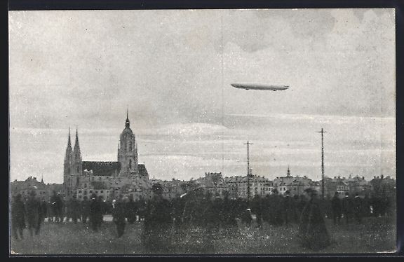 Foto & Poster: München, Zeppelins grosse Fernfahrt am  – Usato da Berlin venduto da bartko-reher