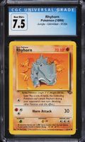1999 Pokemon Jungle Rhyhorn #61 CGC 7.5 NRMT+