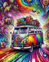 Diamond Painting Hippie Bus-12-40x50-625