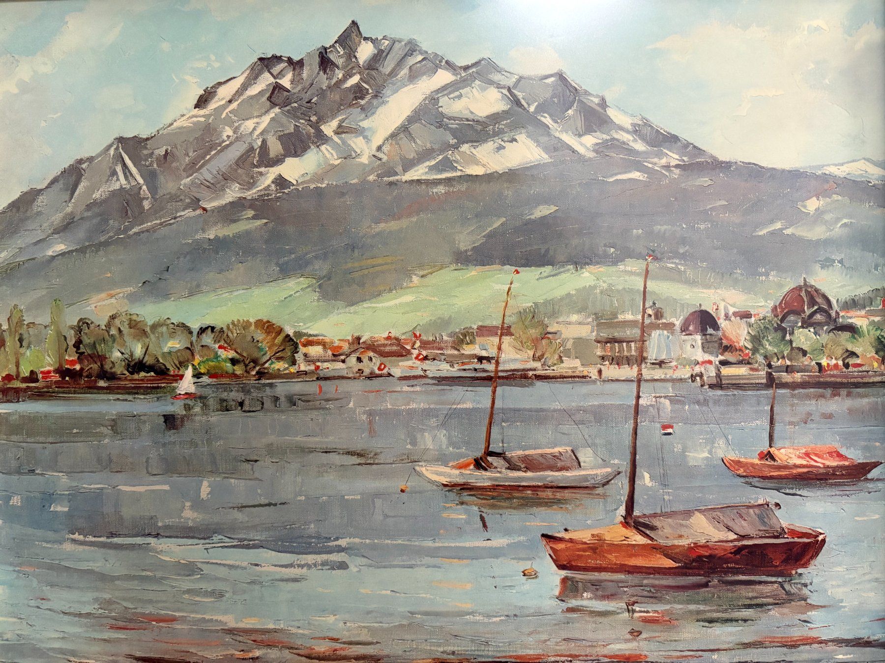 Gemälde: 68 x54/ Kunstdruck Vierwaldstättersee – Gebraucht aus Ottenbach von TimelessEmotions. 6
