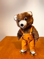 Teddybär auf Rollschuhen, Retro Spielzeug 70er