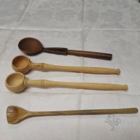 Versand möglich. Lot rustikale Holzlöffel
