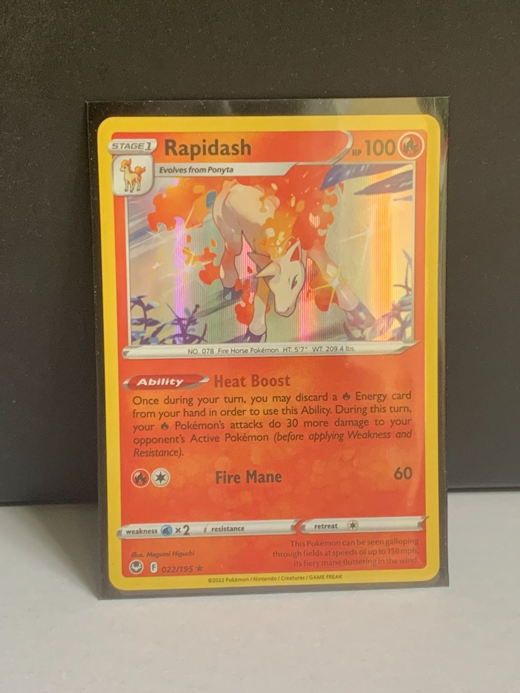 Pokémon Carte collezionabili: Pokémon Galoppa 072/195 Holo ENG – Nuovo (secondo la descrizione) da Flawil venduto da Juventino93