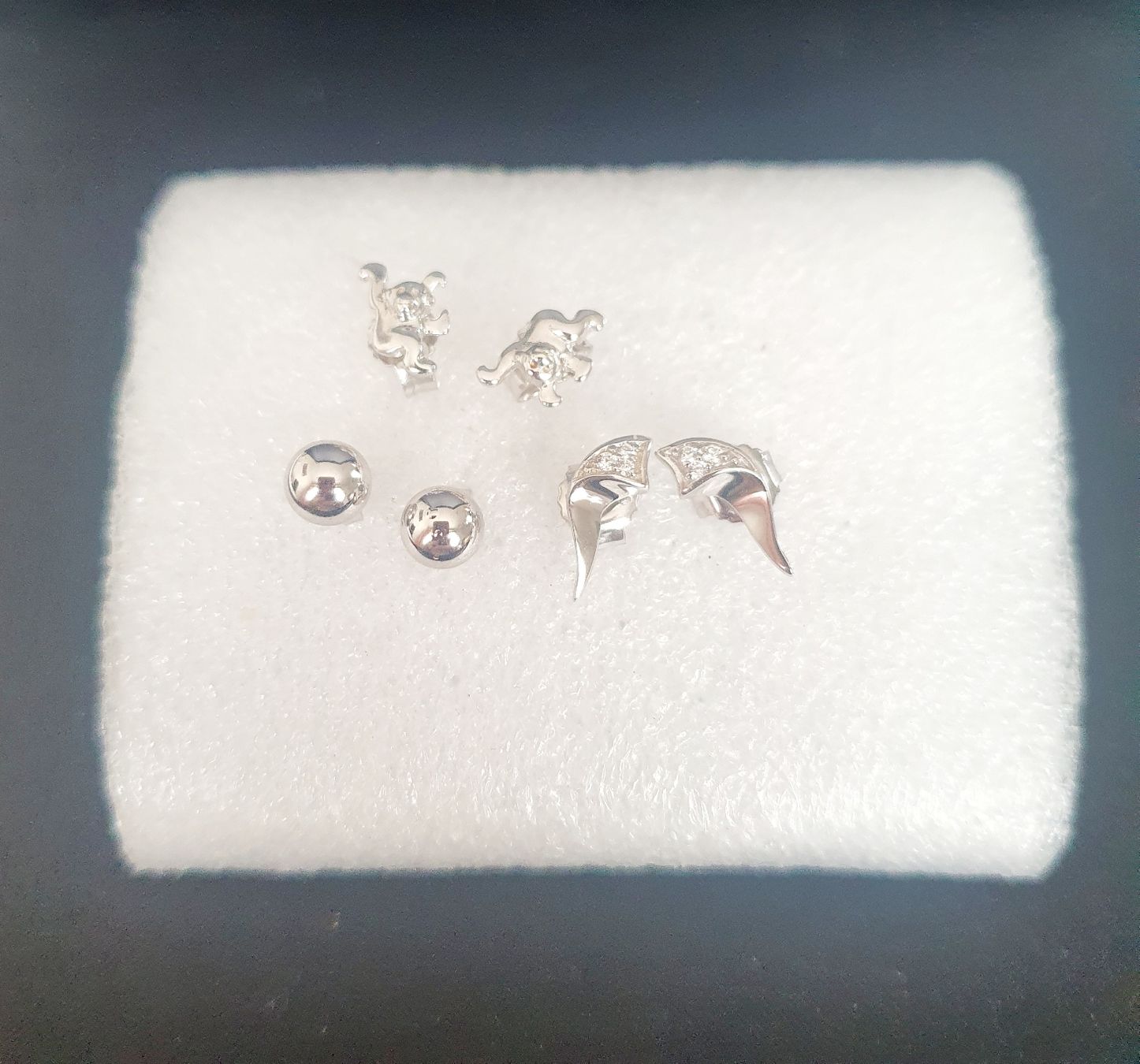 Orecchini pendenti & Orecchini a lobo: Silber Ohrstecker Set 925 er Silber, verspielt und elegant – Nuovo (secondo la descrizione) da Kreuzlingen venduto da Wunderkiste123 4