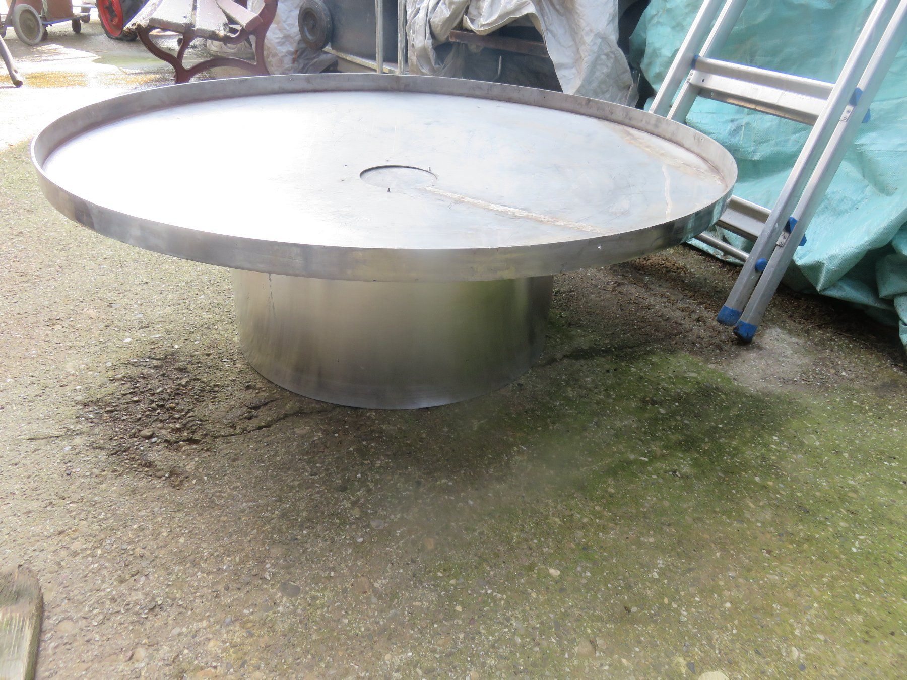 Bracieri: INOX🤩Deckel oder Feuerschale 120cm ohne Alu Ring- Beispiel – Usato da Schötz venduto da Vulkan2 4