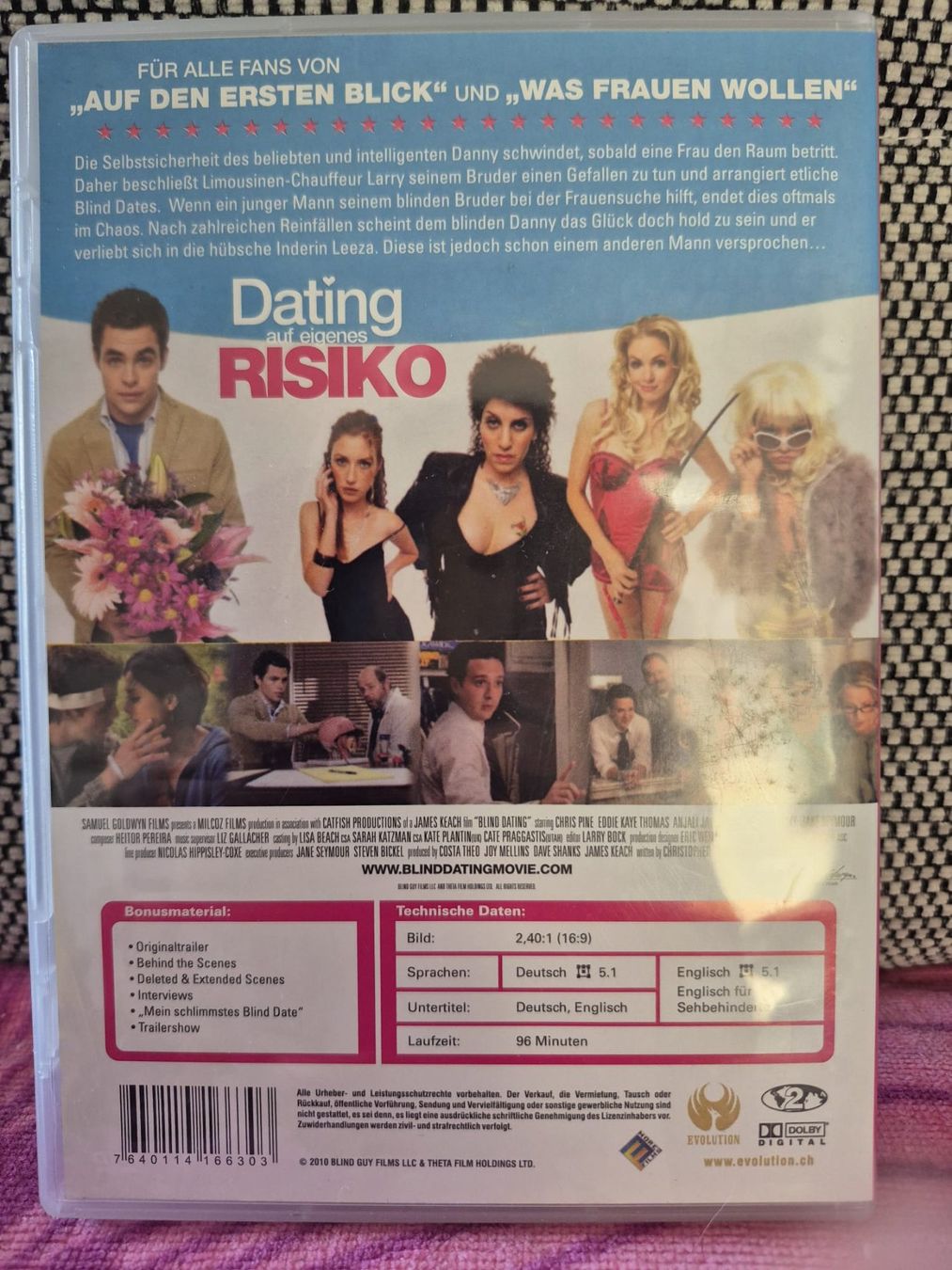 Alle DVDs: DVD Dating auf eigenes Risiko Chris Pine guter Zustand – Gebraucht aus Zollikofen von wir_verkaufen 1