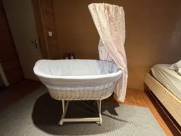 Baby-Wiege/Bettli, Stubenwagen mit Himmel, Top Zustand