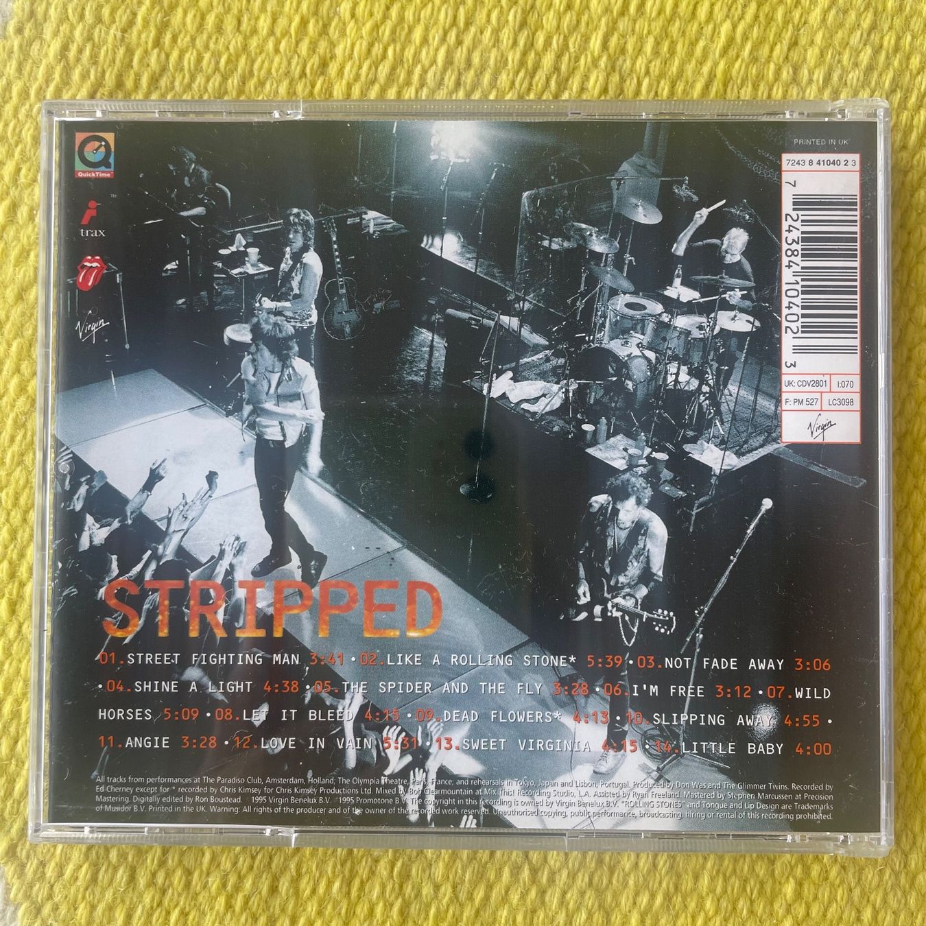 CD: ROLLING STONES-STRIPPED – Usato da Rorschacherberg venduto da CD-Roli 1