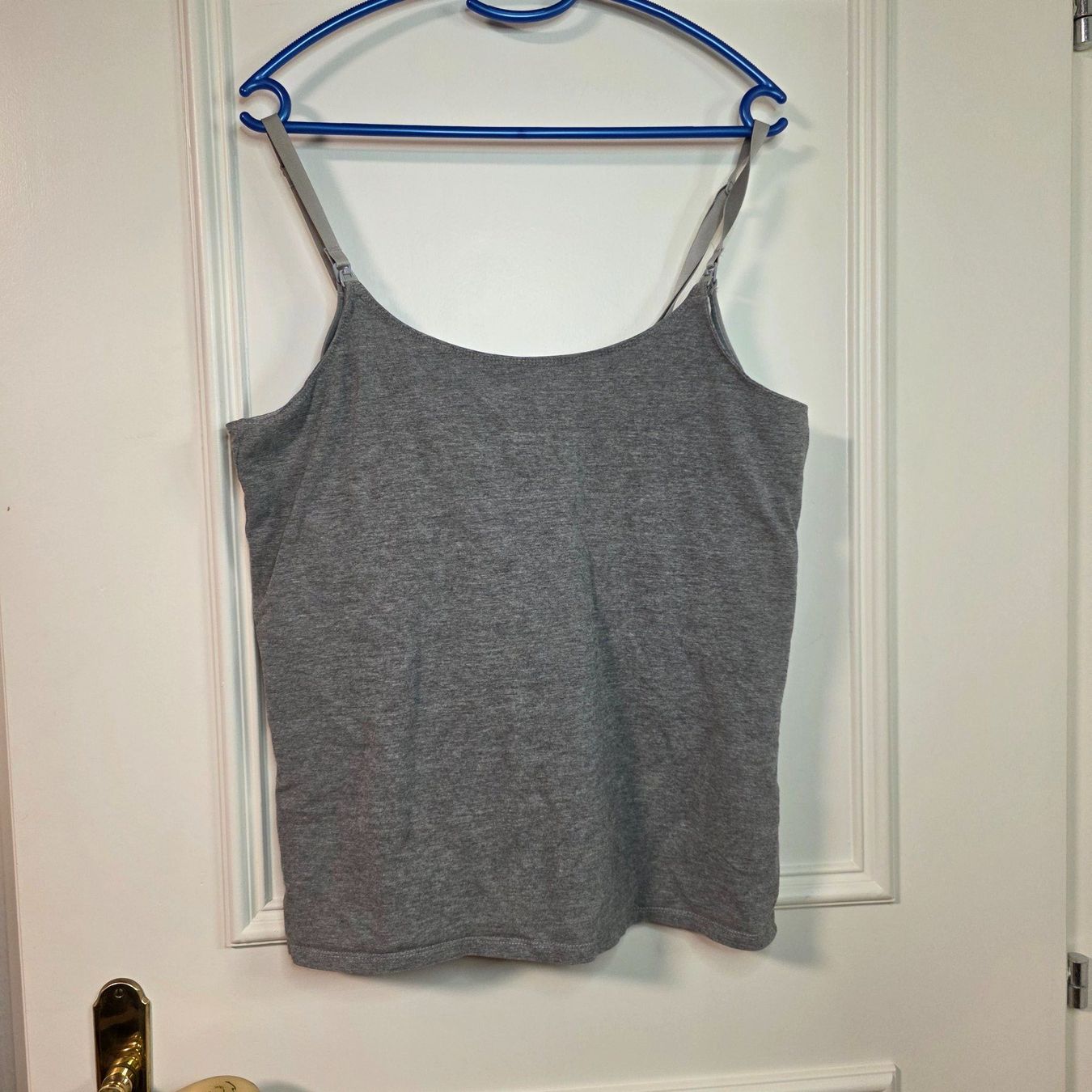 H&M Top: Graues Stilltop, Umstandstop, Top mit Clips Gr. L – Usato da Wald ZH venduto da CapLux
