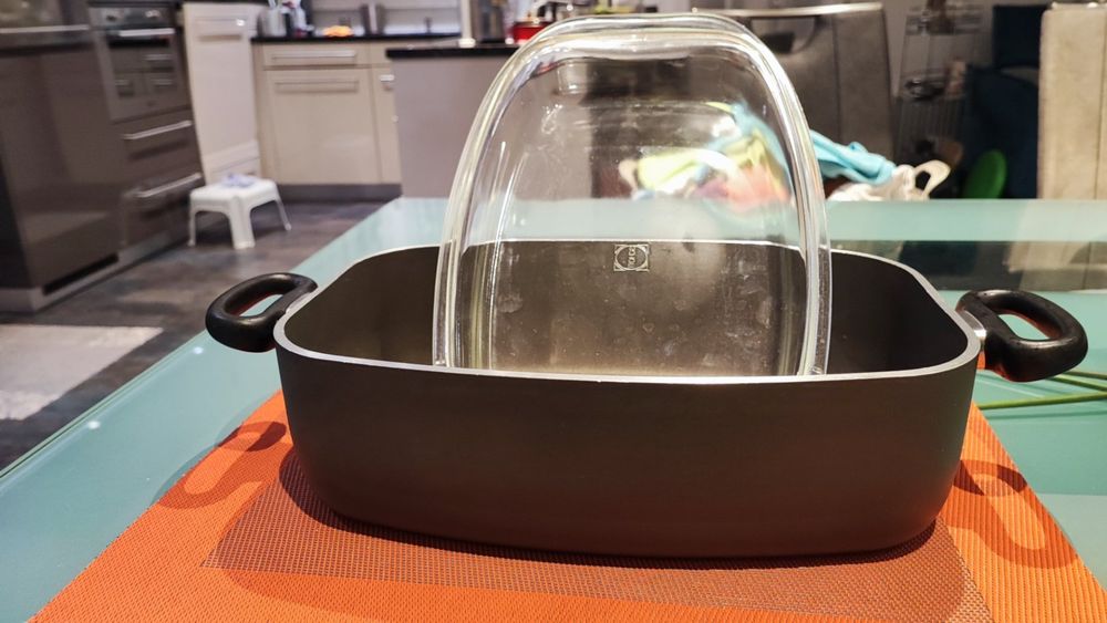 Pizzastein Cordierit 35,6cm Mit Griffen - Hitzebeständig Bis 600°C