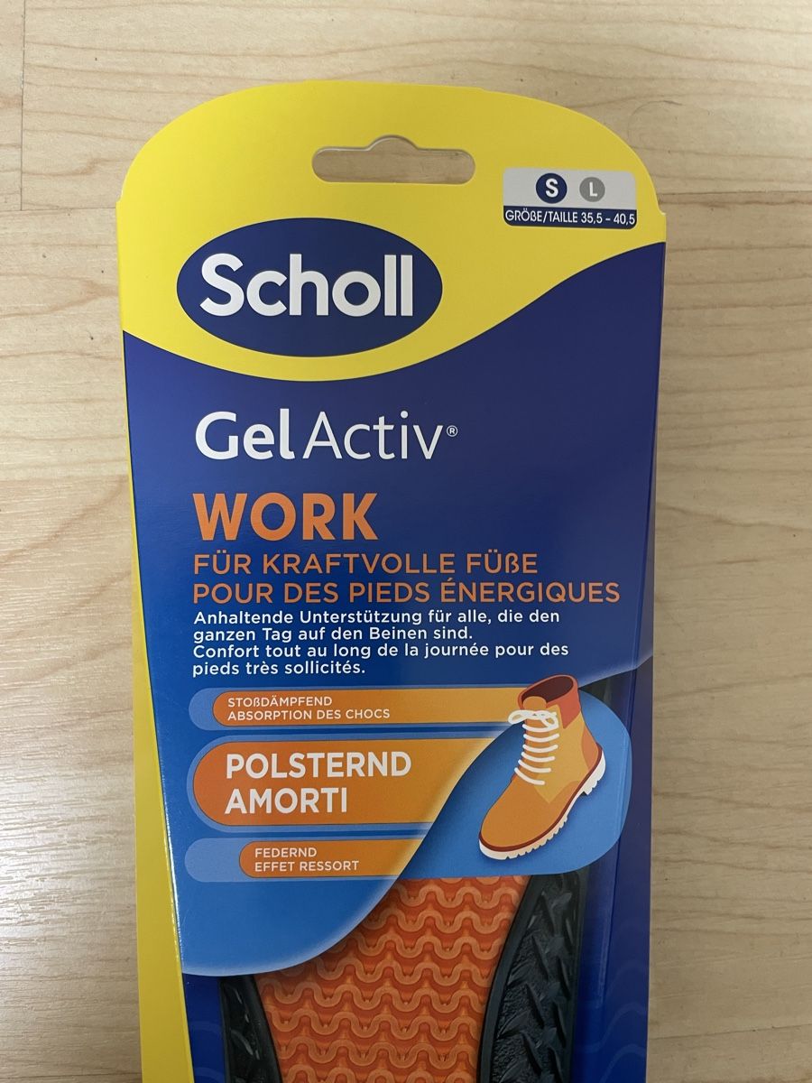Scholl Scarpe da uomo: Scholl Gel Activ Work Einlegesohlen, Grösse 35.5-40.5 – Nuovo e nell'imballaggio originale da Luzern venduto da predator11 1