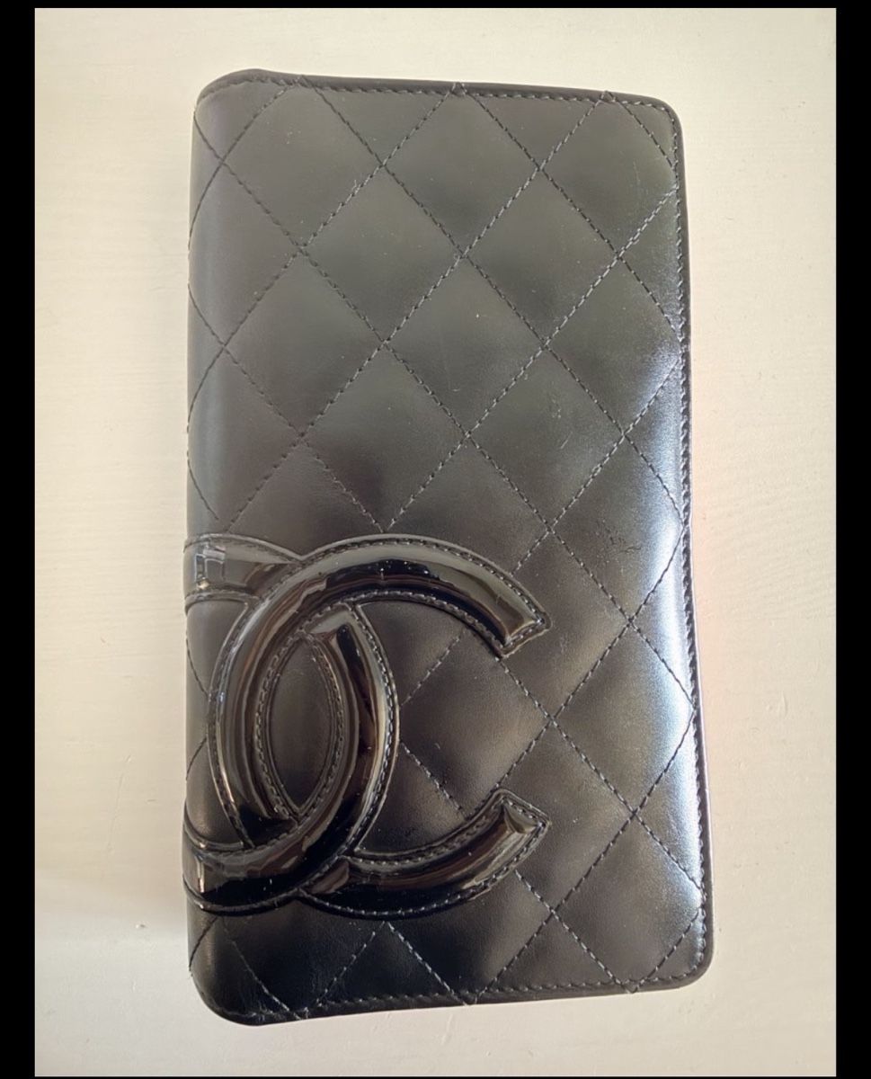 Chanel Portamonete: Chanel Brieftasche schwarz gesteppt gebraucht – Usato da Biberen venduto da Miamo_xx