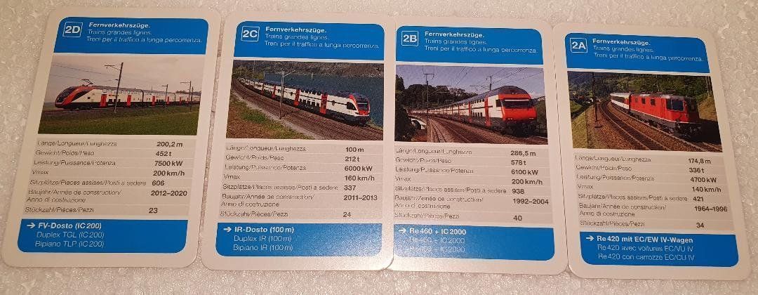 Giochi: SBB - CFF - FFS   -   Jeu de Famille Quartett – Nuovo e nell'imballaggio originale da Delémont venduto da Domdom1 4