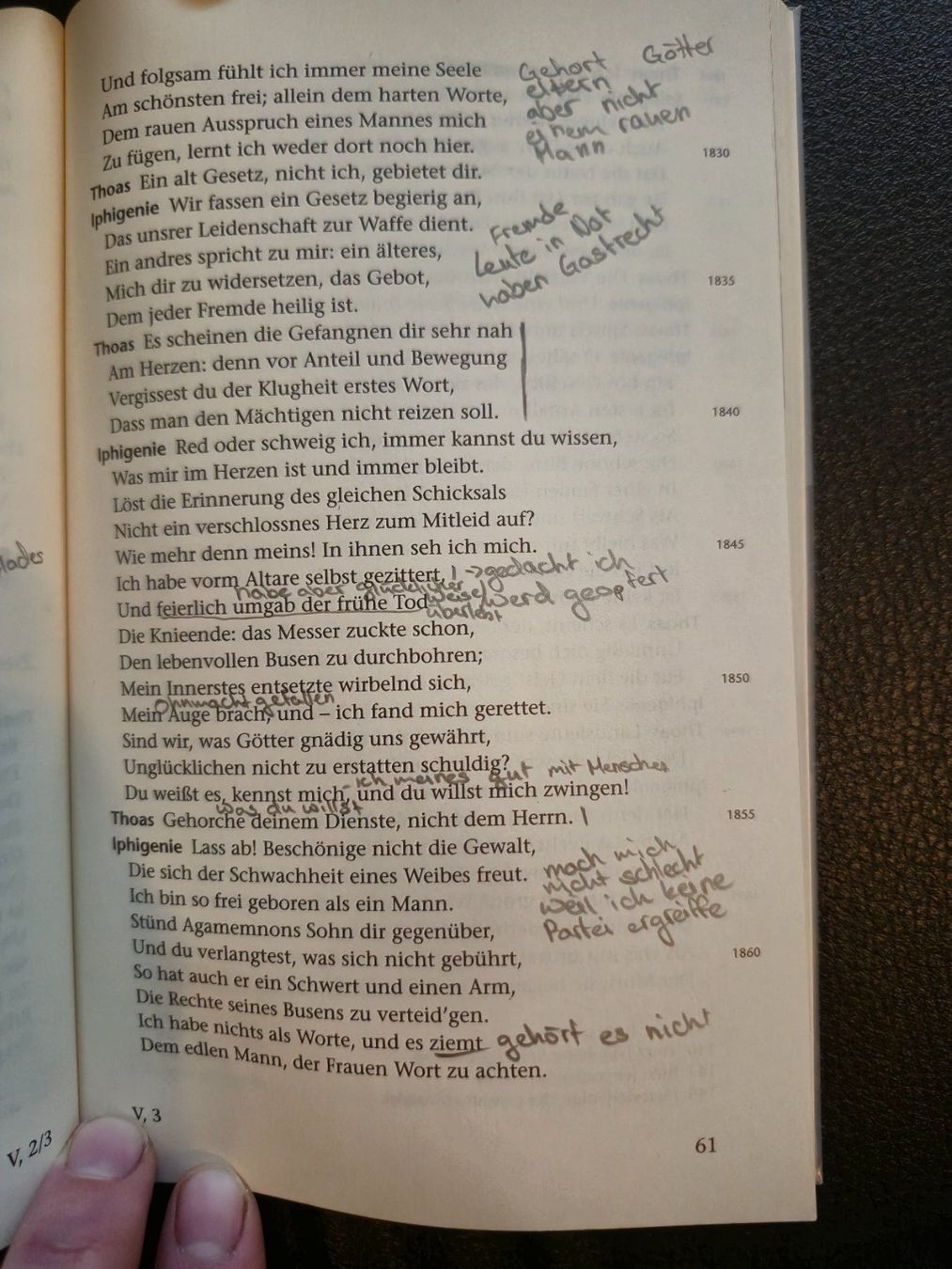 Livres: Goethe Iphigenie auf Tauris – D'occasion à Guschelmuth par RB0102 1