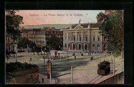 Genève, La Place et le Theatre, Strasse