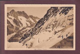 JUNGFRAUBAHN - Blick von Station Eismeer - 1912