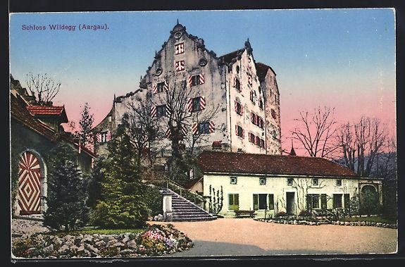 Ansichtskarten: AK Wildegg /Aargau, Schloss Wildegg – Gebraucht aus Berlin von bartko-reher