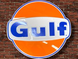 GULF LED Leuchtreklame Vintage Style