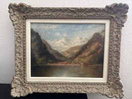 Gemälde Stansstad Vierwaldstättersee, Original, antik