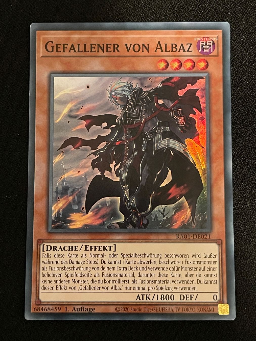 Yugioh Carte collezionabili: Gefallener von Albaz RA01-DE021 – Nuovo (secondo la descrizione) da Aarau Rohr venduto da Der.Paul
