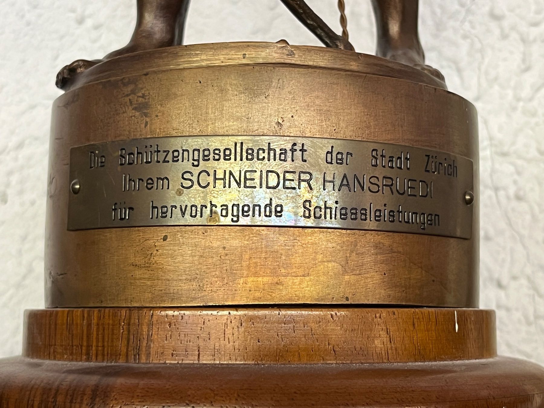 Statuette: Bronzefigur Schweiz, signiert A. Pessina – Usato da Kandergrund venduto da honey-art_and_more 9