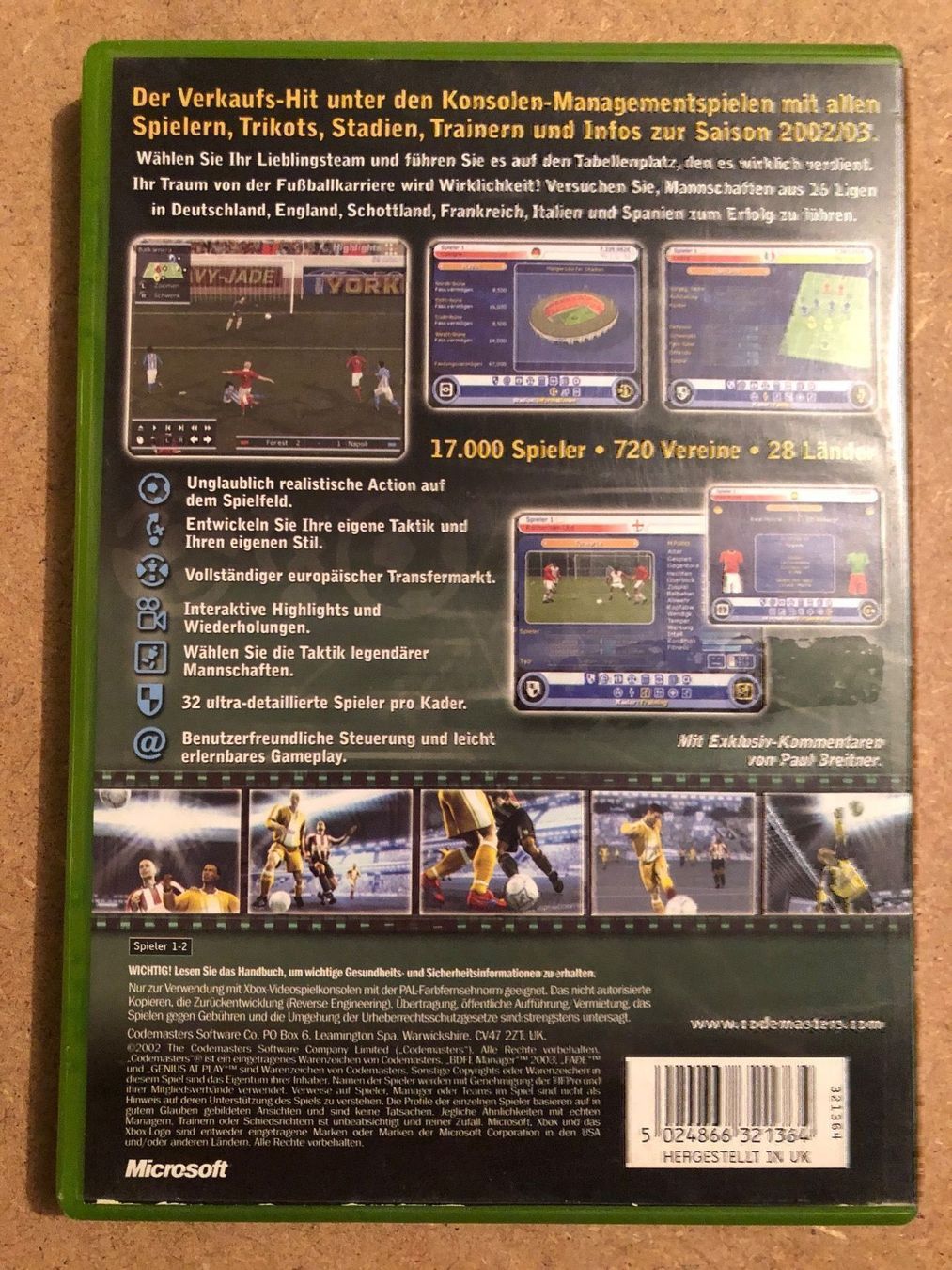 Spiele: BDFL Manager 2003 für Xbox – Gebraucht aus Kestenholz von Mad18 1
