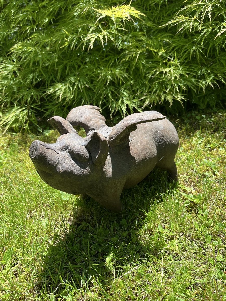 Figuren: grosses, schweres, fliegendes Schwein / Gusseisen – Gebraucht aus Wetzikon ZH von seli03
