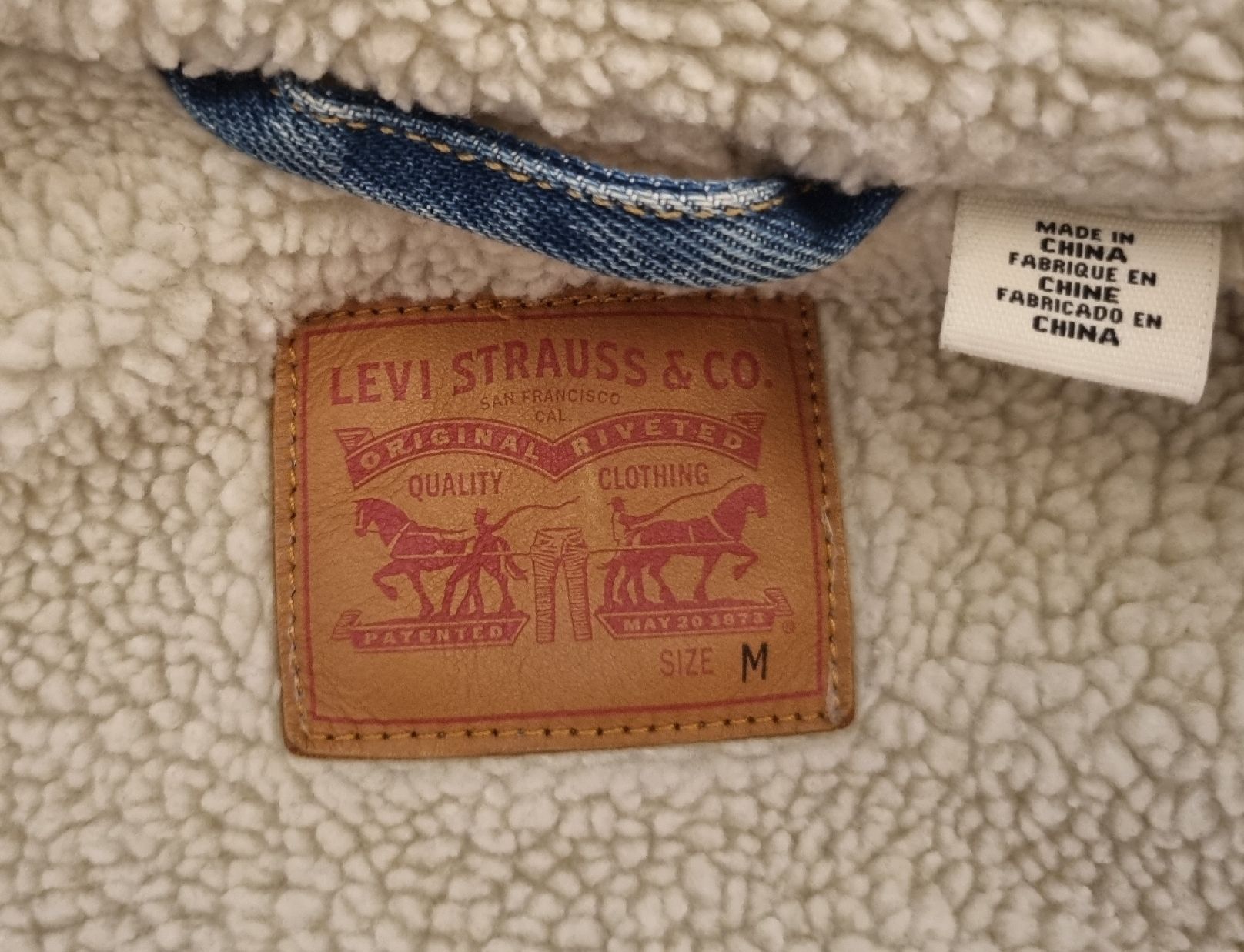 Levi's Giacche: Levi's Sherpa Trucker Jacket blau Grösse M  – Usato da Möriken AG venduto da mohnsame2 2