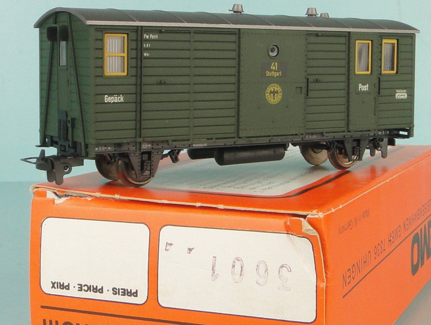 Bemo Modelleisenbahnen: Bemo H0m 3601 DR Postwagen, NEU – Gebraucht aus Bülach von cann11