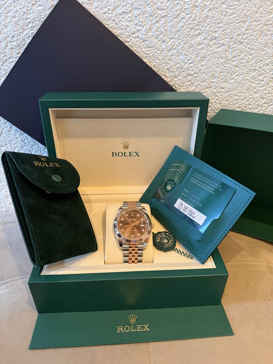 Rolex Orologi: Rolex Datejust 41mm Roségold Diamond Dial Bicolor  – Nuovo (secondo la descrizione) da Herisau venduto da driti01