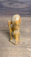 Holzfigur Gelehrter mit Stab guter Zustand