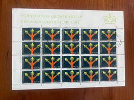1967 Liechtenstein W33 Bogen  ET  (F104)