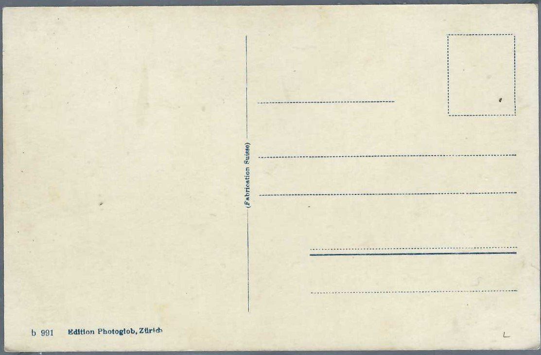 Cartoline postali: Wengernalp. Bahnhof. Eiger, Mönch. Personenzug. – Usato da Horw venduto da SwissSteamMemories 1