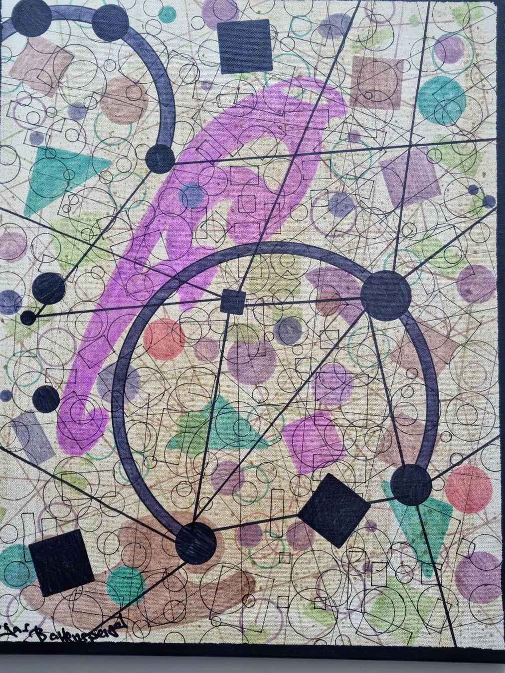 Dipinti: EDGAR BALTENSPERGER 0RIGINAL ACRYL GEMÄLDE  AUF KEILRAHMEN – Usato da Gersau venduto da grafik-kunst 6