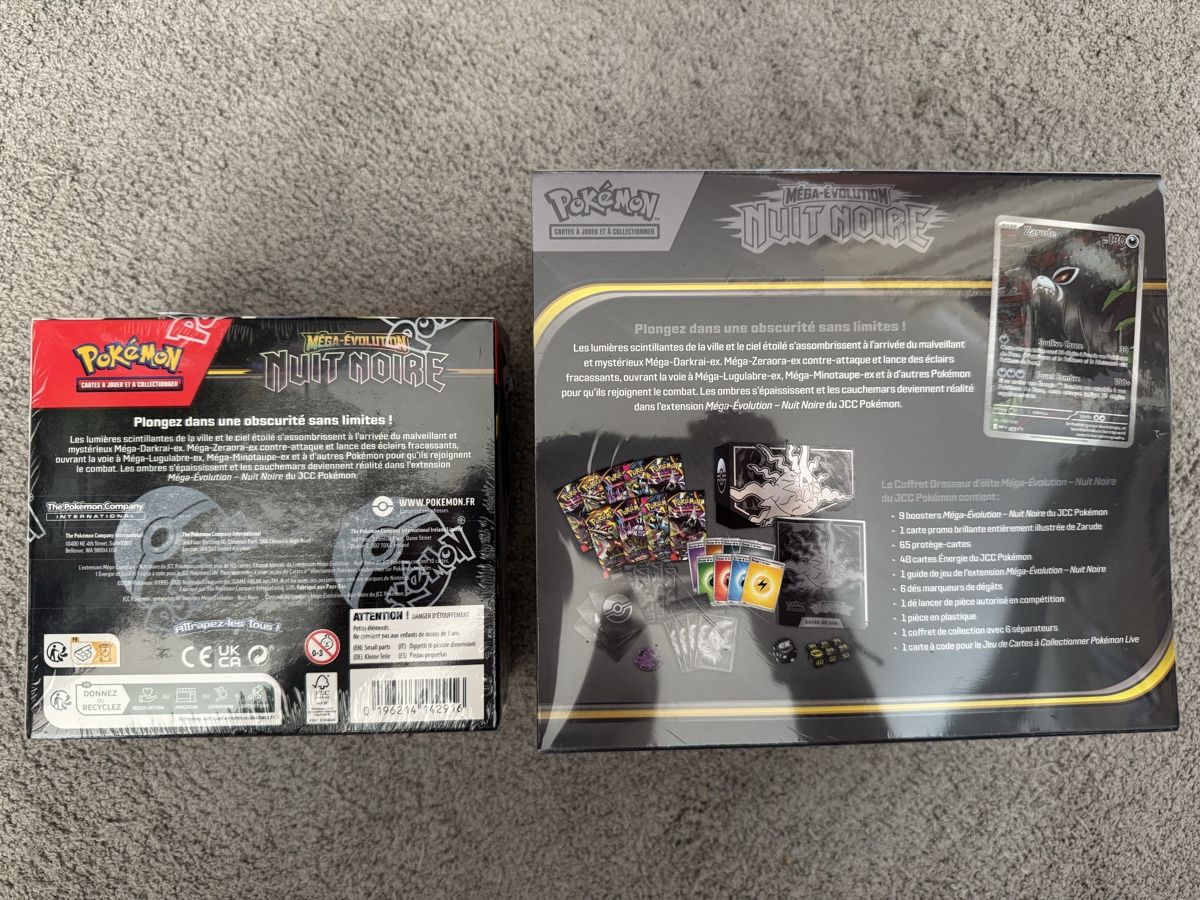 Pokémon Carte collezionabili: Pokémon ETB + Display Méga-Evolution Nuit Noir Scellés - FR – Nuovo e nell'imballaggio originale da Miège venduto da Mickit92 1