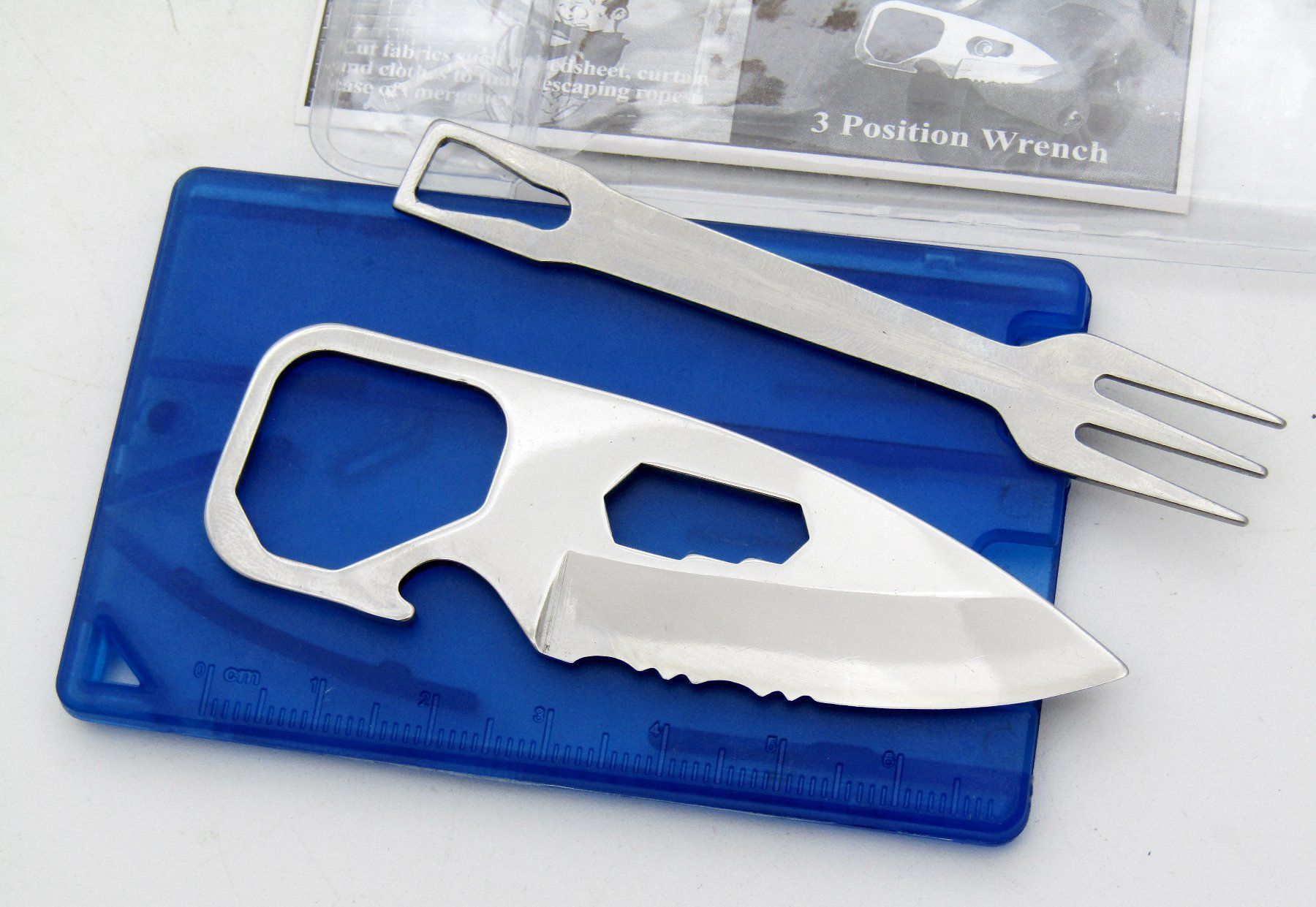 Coltelli tascabile: Micro Besteck,ToolCard, Messer + Gabel im Kreditkartenformat – Nuovo e nell'imballaggio originale da Berneck venduto da imp0308 2