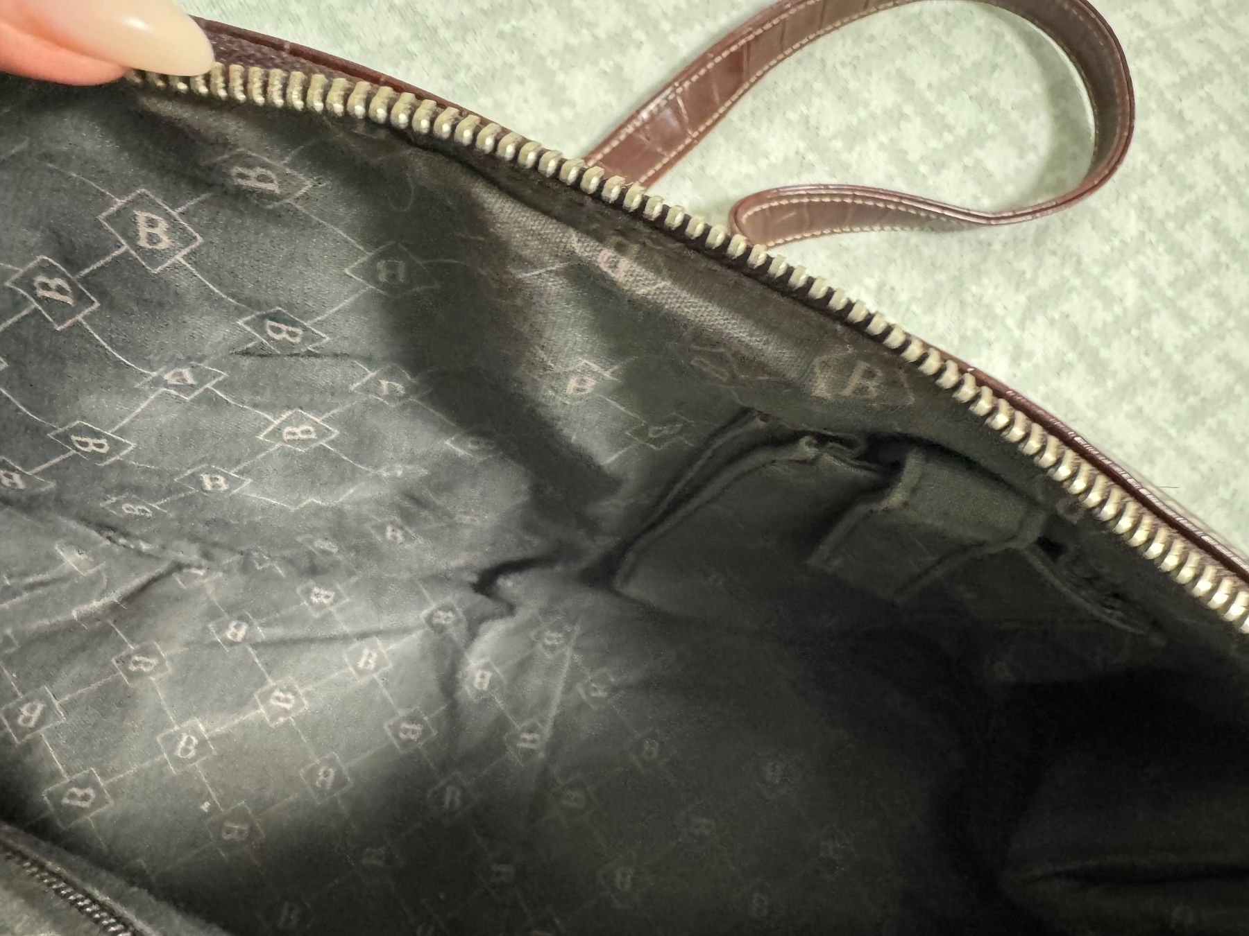 Borse da donna: Bulaggi Handtasche Kroko-Optik, Braun – Usato da Küsnacht ZH venduto da IrischkaB 2