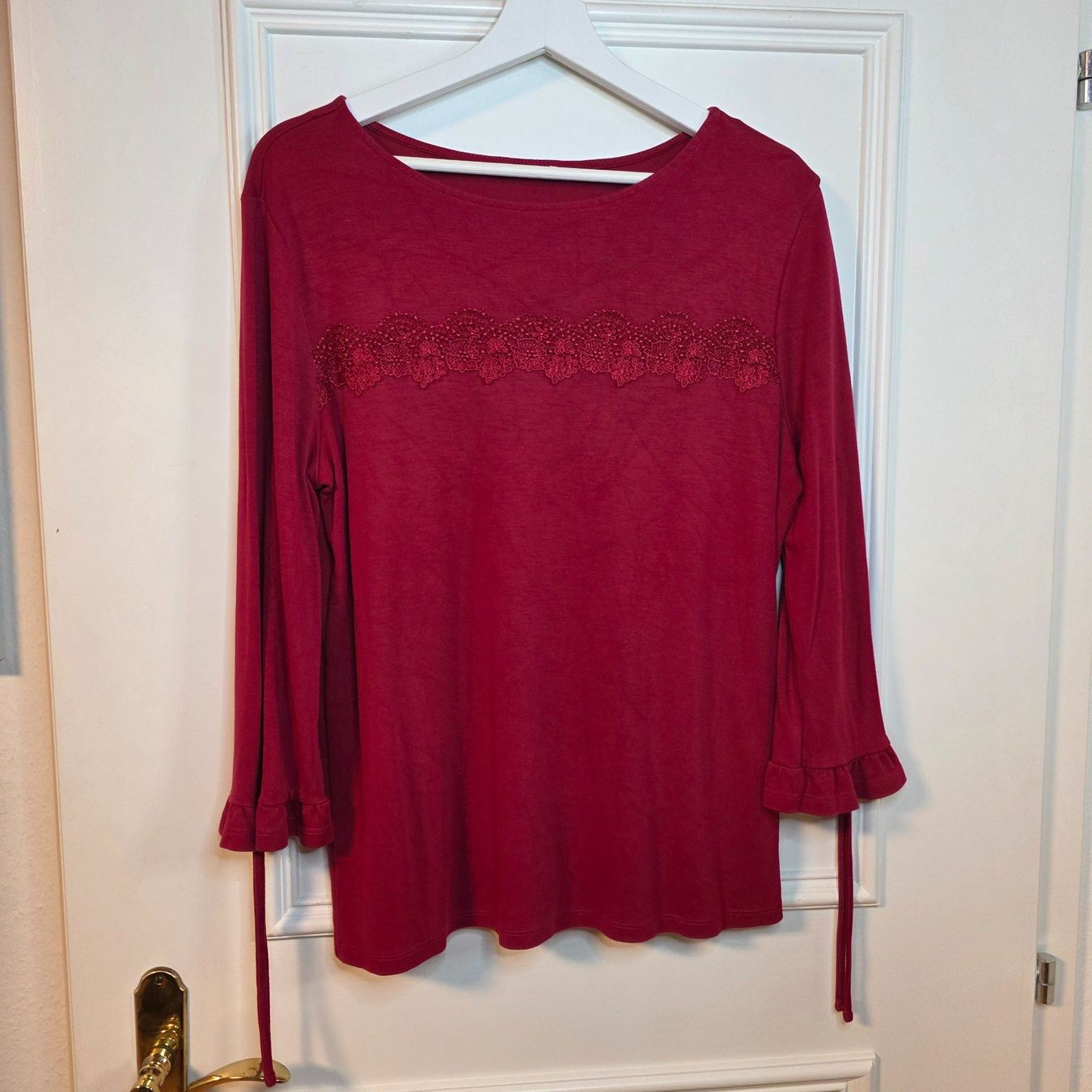 Orsay Camicette: Rote Bluse 38/40 Orsay elegant Spitze – Usato da Wald ZH venduto da CapLux 8