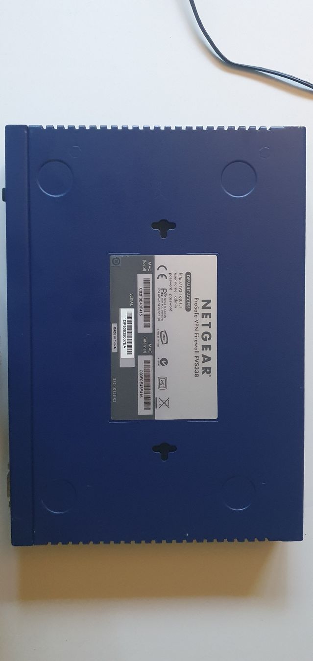 Netgear Firewall: Firewall VPN NETGEAR ProSafe FVS338 – Gebraucht aus Biberist von tom_rb2f 1