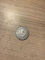 1 Schweizer Franken Silber Münze Jahrgang 1921