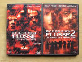 2 DVD THRILLER SET Die purpurnen Flüsse 1 & 2Jean Reno