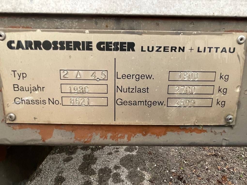 Rimorchi: Sachentransportanhänger  – Usato da Alpnach Dorf venduto da razer05 3