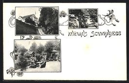 Menzingen, Kurhaus Schwandegg, drei Ansi