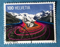 Nr. 1300  Morteratschgletscher GESTEMPELT 2009   