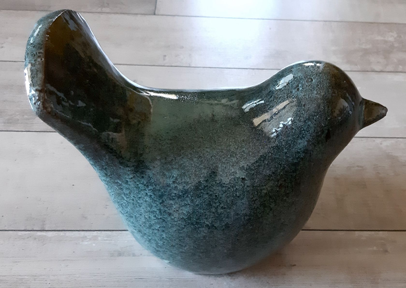 Skulpturen & Statuen: Grosser Keramik Vogel  -  Einzelstück  -  handgemacht – Neu (gemäss Beschreibung) aus Tagelswangen von BrigittaC01