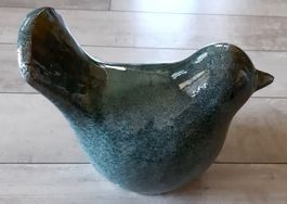 Grosser Keramik Vogel  -  Einzelstück  -  handgemacht