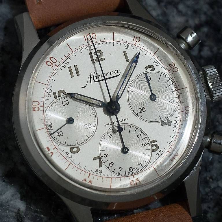 Montres: Minerva Chronographe Tri-Compax VD712 – D'occasion à Lausanne par inf_dft9 2