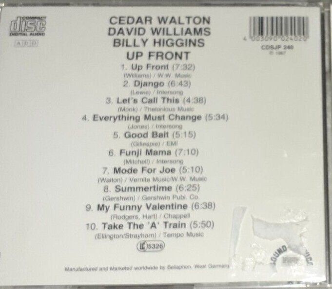 CD: Cedar Walton with Billy Higgins & David Williams – Usato da Unterbäch venduto da fiqsa 1